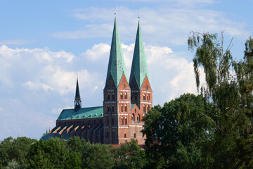 Fototapeta na wymiar Sankt Marien zu Lübeck