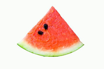 slice of watermelon isolated