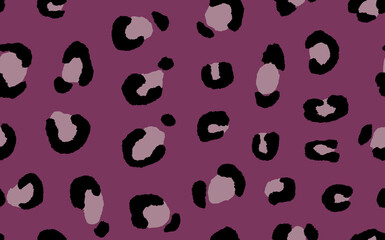 Abstract modern leopard seamless pattern. Animals trendy background. Color decorative vector stock illustration for print, card, postcard, fabric, textile. Modern ornament of stylized skin