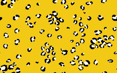 Abstract modern leopard seamless pattern. Animals trendy background. Color decorative vector stock illustration for print, card, postcard, fabric, textile. Modern ornament of stylized skin
