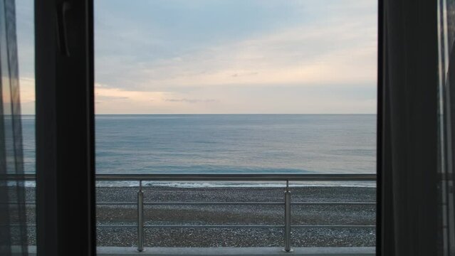 sea ​​view from room window