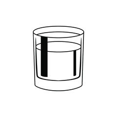 Shot Glasses icon vector. Drinking Illustration sign. Bar Illustration sign.