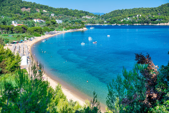 Agia Paraskevi Beach in Skiathos, Greece