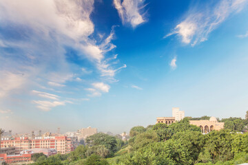 Beautiful view of the old city in the center of Cairo, Egypt