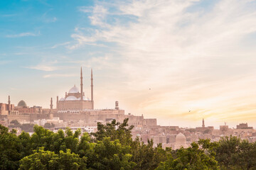 Mosque of Muhammad Ali in the heart of the Citadel in Cairo, Egypt