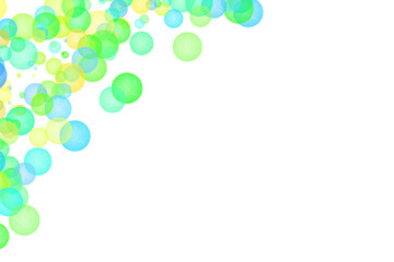 Colourful Circles Bubbles with Pattern Background in different Colours and Shapes