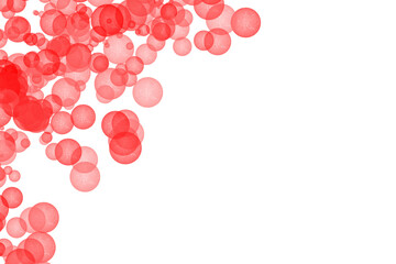 Colourful Circles Bubbles with Pattern Background in different Colours and Shapes