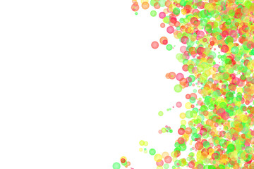 Colourful Circles Bubbles with Pattern Background in different Colours and Shapes