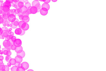 Colourful Circles Bubbles with Pattern Background in different Colours and Shapes