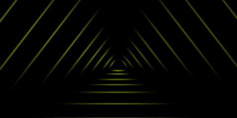 Triangle Background. A Tunnel in different Shapes and Colours