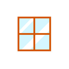 Window icon isolated on white background