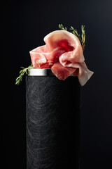 Prosciutto with thyme.
