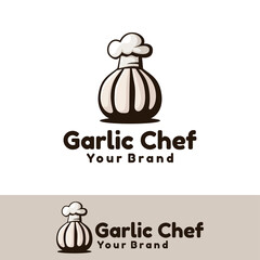 Garlic Chef art logo illustration