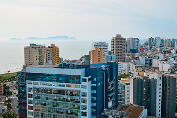 Lima, Peru. Top view of the city.