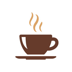 simple coffee cup vector For the hot drink menu in the cafe