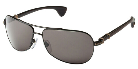 Black stylish fashion sunglasses, isolated on white background