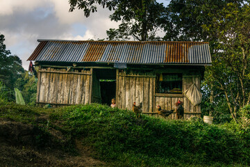 Fototapeta na wymiar aldea Sanuch, Lancetillo, La Parroquia, zona Reyna, Quiche, Guatemala, Central America