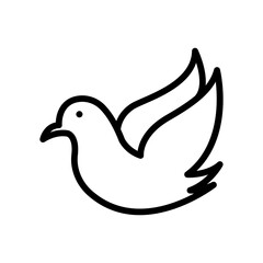 Pigeons icon. Icon related to wedding. line icon style. Simple design editable
