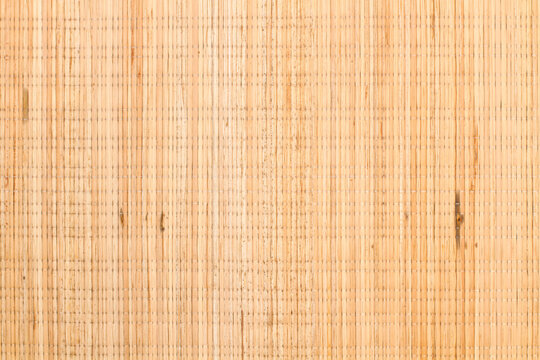 Textura fondo de estera de bamb&uacute;. Vista superior y de cerca