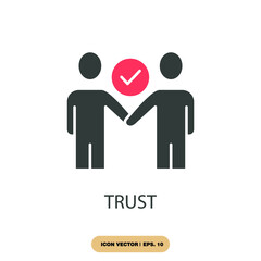 trust icons  symbol vector elements for infographic web