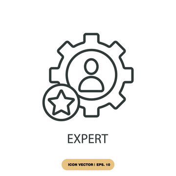 expert icons  symbol vector elements for infographic web