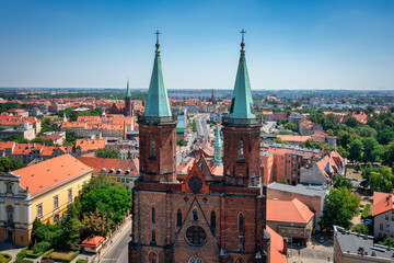 Fototapeta na wymiar Beautiful architecture of the Legnica city in Lower Silesia, Poland