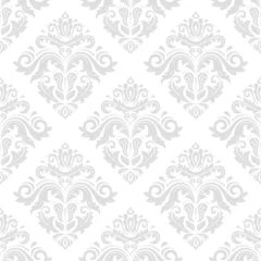 Foto op Plexiglas Classic seamless pattern. Damask orient light ornament. Classic vintage background. Orient ornament for fabric, wallpaper and packaging © Fine Art Studio