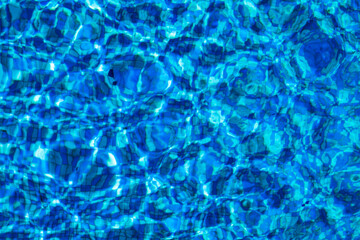 Blue water background. 