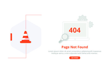 Error 404 Page Not Found Natural Concept Illustration Background For Web Missing Landing Page - obrazy, fototapety, plakaty