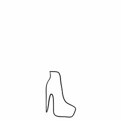 boots icon doodle black and white