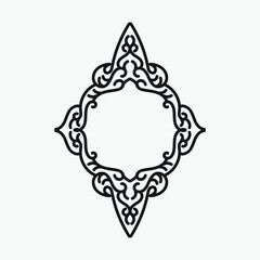 Obraz premium vintage frame isolated on white background