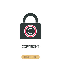copyright icons  symbol vector elements for infographic web