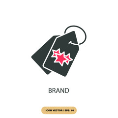 brand icons  symbol vector elements for infographic web