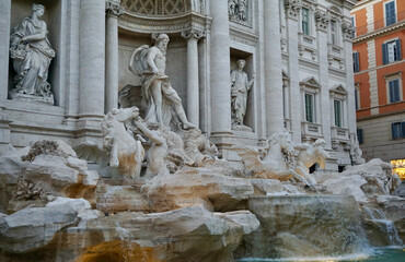 Fototapeta na wymiar Trevi Fountain Rome 