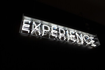 neon sign - Experience