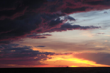 Sonnenuntergang an der Ostseeküste	
