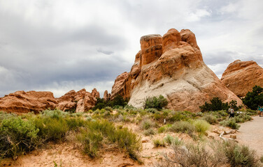 Fototapeta na wymiar Views of Arches National Park