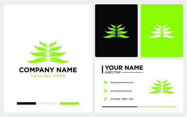 leaf logo design modern