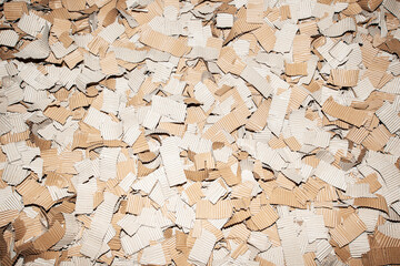 Corrugated cardboard for packing. abstract background horizontal lines with wavy lines of beige color