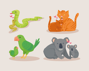 four animals families
