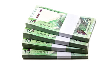 Billetes de 10 soles nuevos del Perú