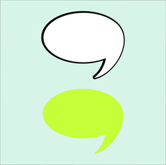 speech bubble talk icon illustration line art vector design