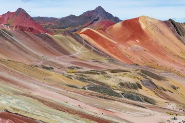 Papier Peint photo Vinicunca Vinicunca, Cusco Region, Peru. Montana de Siete Colores, or Rainbow Mountain. South America. 