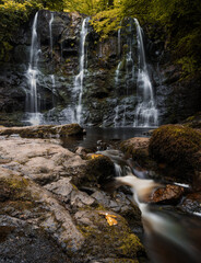 view of the Ess-Na-Crub Waterfall in the Glenariff Nature Reserve