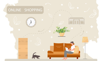 People Online Shopping Store Order Delivery App