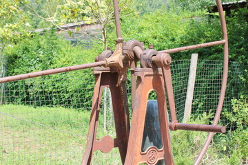 Antique metal water pump