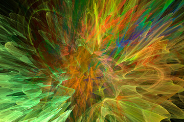 abstract fractal background. color fireworks. Abstract painting multicolor texture. motion holiday background. Modern multicolor futuristic dynamic pattern. Fractal artwork for creative graphic design