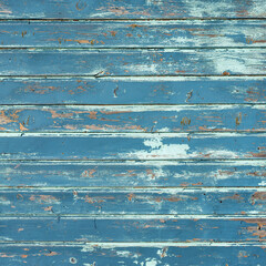 square background consisting of wheathered old grungy blue planks with peeling paint
