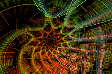 Obraz premium abstract fractal background. color fireworks. Abstract painting multicolor texture. motion holiday background. Modern multicolor futuristic dynamic pattern. Fractal artwork for creative graphic design