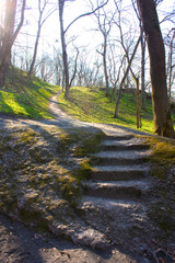 Park near the Palace of the Lopukhin-Demidovs in Korsun-Shevchenkovsky, Ukraine